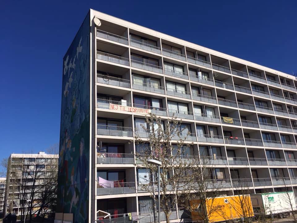 Demonstration mod nedrivninger i Aarhus