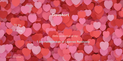 Valentines tilbud: Giv et gavekort til Lejernes Retshjælp